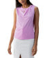 ფოტო #1 პროდუქტის Women's Sun's Out Cotton Knotted Sleeveless Tee