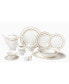 Фото #1 товара 57 Piece Bone China Charlotte Dinnerware Set, Service for 8