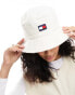 Tommy Jeans soft ready bucket hat in ecru