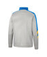 ფოტო #2 პროდუქტის Men's Gray and Blue UCLA Bruins Bushwood Fleece Quarter-Zip Jacket