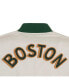 ფოტო #4 პროდუქტის Men's Cream Boston Celtics 2023/24 City Edition Nylon Full-Zip Bomber Jacket