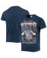 ფოტო #2 პროდუქტის Men's '47 Navy Brooklyn Nets 75Th Anniversary City Edition Mineral Wash Vintage-Look Tubular T-shirt