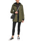 Фото #6 товара Womens Hooded Faux-Fur-Lined Anorak Raincoat