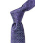 Фото #1 товара Canali Purple Print Silk Tie Men's Purple Os