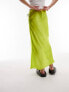 Фото #3 товара Topshop split tie bias midi skirt in yellow