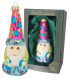 Фото #1 товара 9cm Weihnachtszauberer Merlin aus Glas