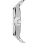 ფოტო #2 პროდუქტის Women's Scarlette Three-Hand Date Silver-Tone Stainless Steel Watch, 38mm