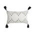 Cushion Home ESPRIT White Black Rhombus 50 x 15 x 30 cm