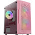 Фото #1 товара Aerocool Trinity Mini-Tower V3, Tempered Glass - pink