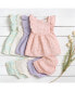 Toddler Girls Gauze Dress and Diaper Cover, 2 Piece Бежевый, 5T - фото #9