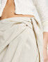 Фото #6 товара NA-KD x Lydia Tomlinson layered mini skirt in beige
