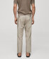 Фото #6 товара Men's Lyocell Pleated Trousers