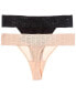 Фото #2 товара Dkny 2Pk Stretch Thong Women's