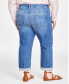 Фото #2 товара Plus Size Mid-Rise Girlfriend Jeans, Created for Macy's
