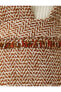 Tüvit Salopet Elbise Jile Fırfırlı Kalın Askılı Desenli