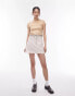 Topshop longline everyday tee in neutral Бежевый, M - EU 40-42 - фото #3