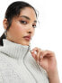 Фото #3 товара Weekday Cherin knitted half zip high neck vest in light grey