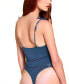 Фото #2 товара Women's Harlow 1 Piece Shoulder Tie Stretch Bodysuit Lingerie
