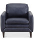 Фото #4 товара CLOSEOUT! Locasta 35" Tufted Leather Arm Chair, Created for Macy's