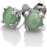 Silver Hot Diamonds Anais Green Aventurine AE003 Earrings