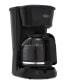 12-Cup Glass-Carafe Black Drip Coffee Maker
