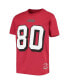 Big Boys Jerry Rice Scarlet San Francisco 49ers Retired Retro Player Name and Number T-shirt