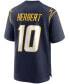 Фото #3 товара Men's Justin Herbert Los Angeles Chargers Alternate Game Jersey