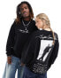 ASOS DESIGN unisex license oversized sweatshirt with Tupac graphics in black