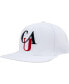 Фото #4 товара Men's White Clark Atlanta University Panthers Evergreen Wool Snapback Hat