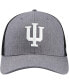 Фото #2 товара Men's Charcoal Indiana Hoosiers Carbon Trucker Adjustable Hat