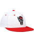 Men's White and Red NC State Wolfpack On-Field Baseball Fitted Hat