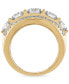 Men's Diamond Large Cluster Statement Ring (7 ct. t.w.) in 10k Gold
