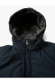 Фото #103 товара Куртка с капюшоном Koton Анорак с молнией и кнопками Fleto с двойными карманами