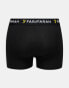 Farah chorley 5 pack boxers in black