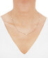 Фото #2 товара Macy's heart Station 18" Collar Necklace in 14k Gold