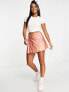 Puma wrap detail mini skirt in soft pink