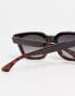 Фото #4 товара A.Kjaerbede Nancy square sunglasses in black demi tortoiseshell