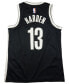 Brooklyn Nets Big Boys and Girls Icon Swingman Jersey - James Harden Черный, S - фото #1