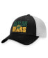 Фото #2 товара Men's Black, White Baylor Bears Stockpile Trucker Snapback Hat