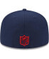 ფოტო #4 პროდუქტის Men's Navy New England Patriots Camo Undervisor 59FIFTY Fitted Hat