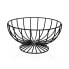 Fruit Bowl Versa Black Metal Ceramic Steel 26 x 11 x 26 cm