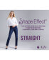 Women's Shape Effect Pull-On Straight-Leg Jeans