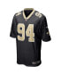 ფოტო #3 პროდუქტის Men's Cameron Jordan Black New Orleans Saints Game Jersey