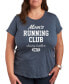 Фото #1 товара Moms Running Club Plus Size Graphic T-Shirt