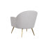 Armchair DKD Home Decor Grey Golden Metal 70 x 74 x 82,5 cm