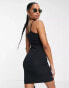 Фото #4 товара Noisy May Petite ribbed strappy mini dress in black