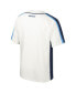 Men's Cream Distressed Spelman College Jaguars Ruth Button-Up Baseball Jersey