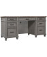 Dawnwood Credenza Desk with Hutch