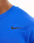 Nike Training Dri-FIT chest swoosh long sleeve in blue