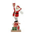 Фото #1 товара Декоративная фигура Красный Дед Мороз 7 x 40 x 14 cm Серый Деревянный Белый